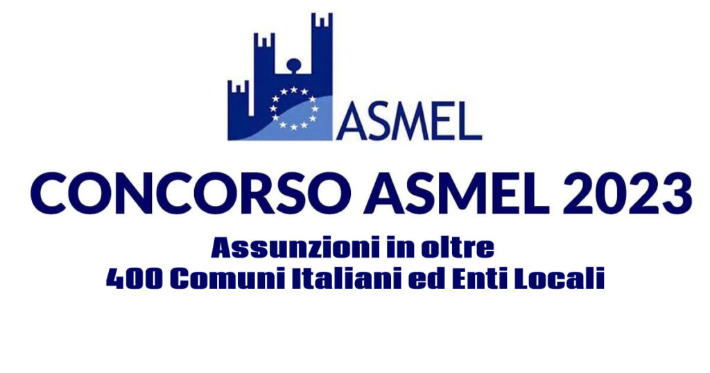 Concorso Asmel 2023