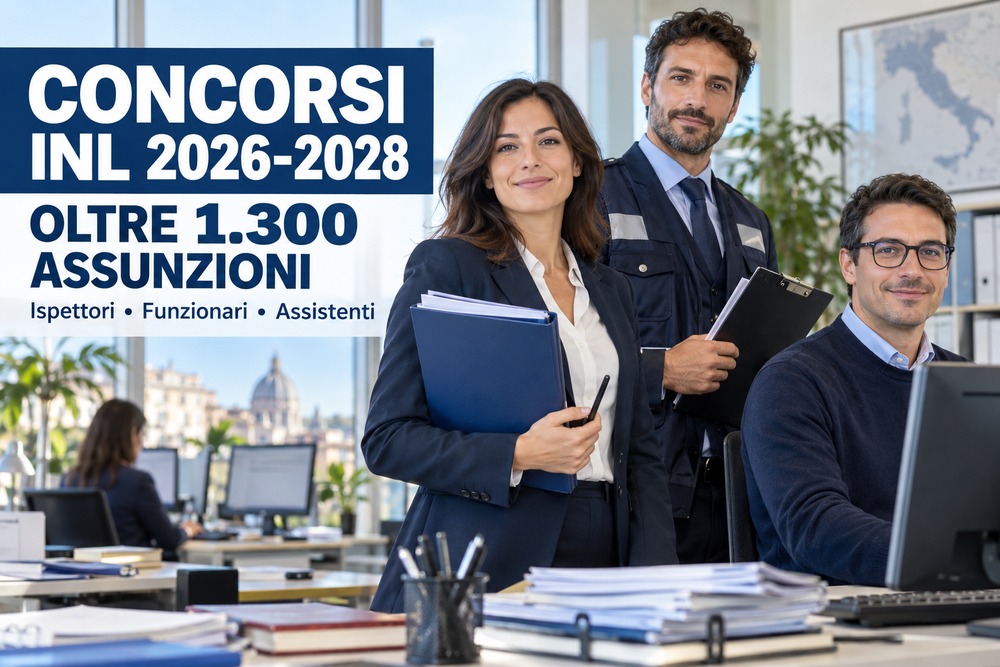 Concorsi INL 2026-2028: oltre 1.300 assunzioni programmate concorsi-inl-2026-2028