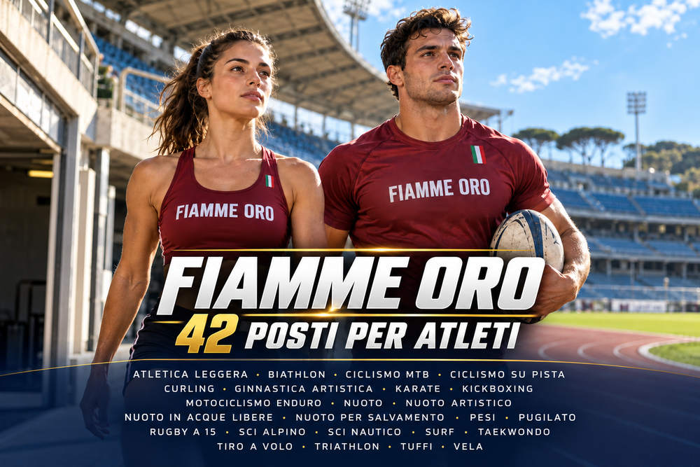 Atleti Fiamme Oro Polizia: 42 posti con Terza Media atleti-fiamme-oro-concorso-polizia